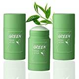 Green Tea Mask Stick, Poreless Deep Cleanser Green Tea Mask, Deep Cleanse Mask Stick For All Skin Types Of Women And Men (3pcs)