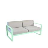Fermob Bellevie 2-sits soffa opaline green, flannel grey dyna