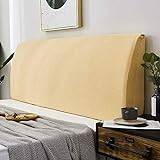 stretchskydd sänggavel skydd för sänggavel skydd med stretch dammtät säng sänggavel skydd för sovrumsdekor, gul – 190 ~ 210 cm