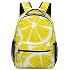 Gul citron mode ryggsäck lätt ryggsäck axlar dagväska för resor arbete kontor camping