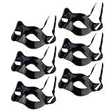 Gadpiparty Maskne 6 St Maskerad Mask Halvansiktsmask Män Fest Mask Cosplay Mask För Män Festmask För Maskerad Frivillig Rekvisita Man Kostym