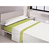 Style Nina – sängkläder 205 x 180 x 3 cm grön