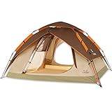 Travel Tent Automatic Camping Tent 2 3 Person - 4 Season Backpacking Tent Portable Dome Tent for Outdoors Brown (Color : Royal Blue) (Brown)