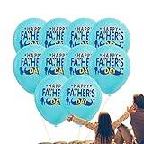 Aeutwekm Fars dag dekorationer | Happy Pappa's Day festdekorationer – blå och vita bästa pappa ballonger dekorationer för glad fars dag ballonger bakgrund ornament