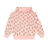 The Animals Observatory Beaver floral cotton hoodie - pink - 98