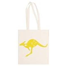 Australien Kangaroo Aussie Beige Shoppingväska Unisex Bomull