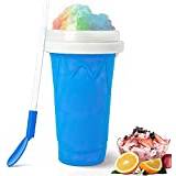 Squeeze Slushy Maker-kopp med dubbla lager, gör hemlagad milkshake/glass själv i sommar (blå)