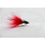Marabou Streamer Red/Black # 8