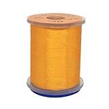 För flugkroppsbindningsmaterial, 100 m längd, lämplig för standardspolhållare (mörkt orange)