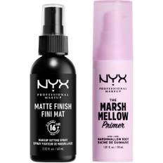 NYX PROFESSIONAL MAKEUP Prep & Set Duo - Setting Spray Matte Finish + Marshmellow Primer