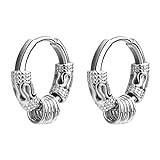 Retro drakmönster geometriska örhängen damörhängen örhängen herr- och dammode örhängen smycken konversation hjärtörhängen, SILVER, en storlek