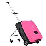 BaYte Resväska för barn, resevagnsbagage för barn, hårt bagage med spinnerhjul,Pink