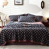 4 Delar Boho Sängkläder, Lätt Sommartäcken Med Lakan och Örngott, Estetisk Farmhouse Bedroom Bed Decor (Color : Blue red, Size : 200 x 230 cm)