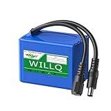 WILLQ 24V litiumbatteripaket 25,2 volt uppladdningsbart litiumjonbatteri 24V 3000mAh 10000mAh reservbatteri (laddare och LED-ljus tillval),No charger,3Ah