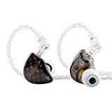 EZ Ear Tangzu Wan’er S.G 10mm Dynamic Driver HiFi i Ear Monitor hörlurar med 0,78 2pin löstagbar kabel ergonomisk passform för scenmusiker sångare (svart, ingen mic)