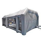 HarBin-Star Uppblåsbar lackeringshytt, tält, uppblåsbar lackeringshytt, tält för bil, spraykabin tält lufttält, campingtält, lackeringshytta (26 x 13 x 10 fot)