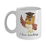 'I Love Teaching Inspire' cool kaffemugg – uppskattning/pensionering för alla typer av lärare tack-idéer klassrum (325 ml)