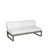 Fermob Bellevie Central modulsoffa 2-sits rosemary-off-white dyna