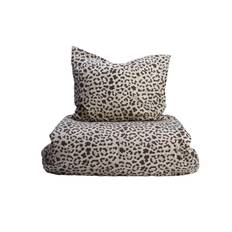 Lepard ett leopardmönstrat påslakanset till enkelsäng från Noble house i 100% bomull.