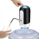 Vattenflaska pump mini portabel dispenser usb ladda elektrisk - black
