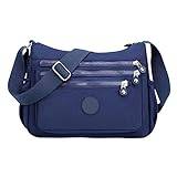 Shoppingvagn väskor plånböcker för kvinnor axelväskor nylon resväska fritidsväska verktyg väskor liten, blå, Einheitsgröße