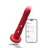 LOVENSE Gravity Realistic Dildo Vibrator med Bluetooth App kontrollerad, Vibrerande Dildos för Klitoris G-Spot Anal Stimulering, Sexleksaker för vuxna för kvinnor och par