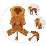 Angoily 1 St Förvandla husdjur till lejonkläder Halloween kostymer lejon mane hund kostym pet supplies dog costume hundkläder sällskapsdjur funky kläder bli till flanell-