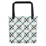 Minecraft Argyle Tool Premium Tote Bag - Black Handles / 15" x 15"