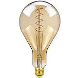 Glödlampor Vintage Edison Glödlampa A110, A130, A160 Stor storlek Dimbar Retro LED-lampa Edison Bulb E27 LED-glödlampa Dekor Glödlampa 4W varmvit glödlampa för ljuskrona,A160 (A130) (Färg: A130)