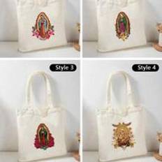 Jesus Print Minimalist Lightweight,Portable,Classic,Casual Fashion Solid Color Tote Bag Black Shopping Original Unisex Travel Bags Foldable Shopper To