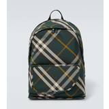 Burberry Shield Burberry check backpack - green - One size fits all