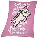 Compagno Babyfilt Soft Kitty Sheldon gosig mjuk för flickor och pojkar 95 x 80 cm baby gåva födsel, färg: rosa