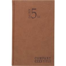 Dagbok 5-årsdagbok Cognac konstläder