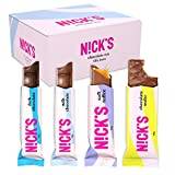 NICKS Choklad mix med Keto Chokladbars Utan Tillsatt Socker, Glutenfri, Low Carb Godis Snack Bar (12 Chocolate Bars)