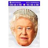 Drottning Elizabeth II Mask kunglig familj ansiktsmasker Queen of England med elastiskt pannband