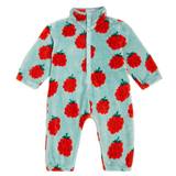 Tinycottons Baby Raspberries fleece jumpsuit - green - 80