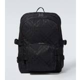 Burberry Jacquard checked backpack - black - One size fits all