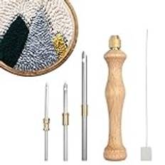 Broderistansnål | Magic Embroidery Pen Kit | Sybroderistanspenna, filtningsnålar för broderimatta Gör-det-själv handgjorda konsthantverk Jikiaci