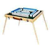 1 uppsättning Majiang plattor bärbara mahjong plattor spel för inomhus utomhus camping underhållning Mors dag present