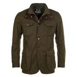 Barbour Ogston Wax Jacket Herr, L, Olive/Forest Mist