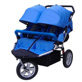 12-tums gummihjul tvillingar barnvagn, baby jogger vagn, dubbel barnvagn - 1