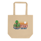 Minecraft Let's Go Out Tote Bag - Tan / One Size