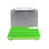 ASADFDAA Verktygslådor NEW Compartments Plastic Fishing Accessories Case High Strength Tackle Boxs Adjustable Fishing Lure Container Baits Tool Box hot (Color : Green)