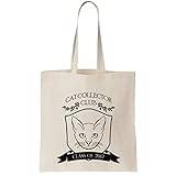 Functon+ Cat Collector Club Class Of 2017 I Have Many Cats And That's Not Enough Canvas Tote Bag, beige