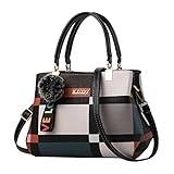 Förvaringsväska med hjul damer axelväska messengerväska handväska för kvinnor handväska lätt med automatisk, Svart, En storlek