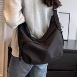 Fashion Nylon Crossbody Bag, Simple Vegan Shoulder Bag, Women's Casual Handbag & Hobo Purse For Commute