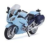 För BMW R 1200 RT Tyskland-POLICIE 1:18 Motorcykelmodell Presentleksaker Av Samlarkvalitet Statisk Formgjutningsmodell Motorcykelmodeller (Color : 1300A blue, Size : 1)