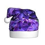 MYGANN Violett blomma unisex julhatt för temafest jul nyår dekoration kostymtillbehör