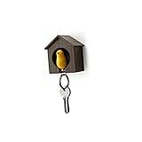 VINTORKY key holder nyckelhållare fågelhus nyckelring nyckelringar nyckelbricka gul sparv nyckelring enda vissla