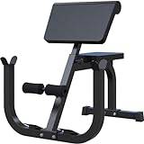 Bakre förlängningsbänk Romersk stol Sit Up Gym Bänk Hyperextension Bänk Vikt Bänk Back Extension Träningsutrustning för hemmagym Fitness, Lastar 330lbs